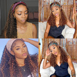 Xtrend Brazilian Ombre Jerry Curly Headband Wig Human Hair Wigs For Black Women