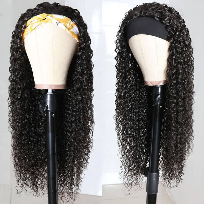 Xtrend Brazilian Ombre Jerry Curly Headband Wig Human Hair Wigs For Black Women