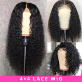 Xtrend Deep Curly Lace Front Wig Human Hair Wigs For Black Women Deep Wave 4x4 Glueless Lace Closure Wig Prelucked Hairline