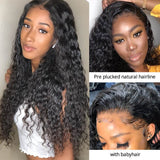 Xtrend Deep Curly Lace Front Wig Human Hair Wigs For Black Women Deep Wave 4x4 Glueless Lace Closure Wig Prelucked Hairline