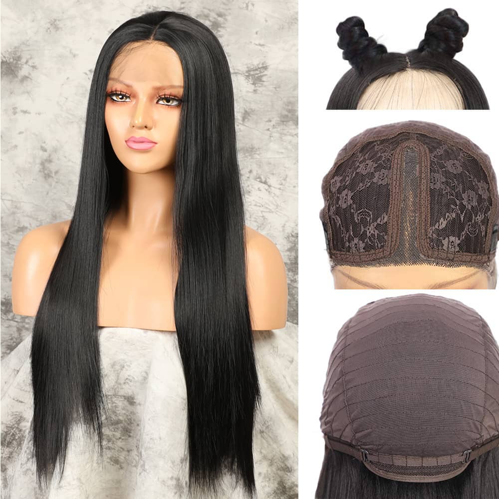 Long synthetic lace front wigs sales