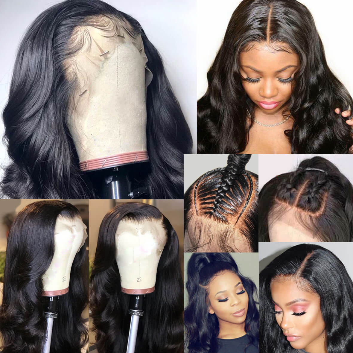 13x4 Body Wave Lace Front Human Hair Wigs 150% Density Unprocessed Brazilian Virgin Human Hair Wigs with Baby Hair Pre Plucked Natural Hairline for Women