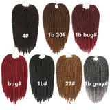Xtrend 14'' 16stands Synthetic Havana Twist Crochet Braid Hair Ombre Braiding Hair Extension Jumbo Styles