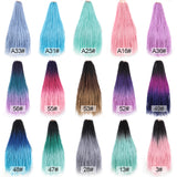Xtrend 24inch 30strands Senegalese Twist Ombre Kanekalon Braiding Hair  Blonde Blue Synthetic Crochet Braids Hair Extensions
