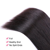 Xtrend 4PCS 7A Malaysian Virgin Hair Natural Color Straight Human hair 4 Bundles Raw Remy Hair Extensions