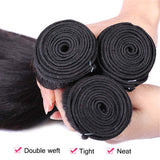 Xtrend 4PCS 7A Malaysian Virgin Hair Natural Color Straight Human hair 4 Bundles Raw Remy Hair Extensions