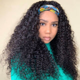 Headband Wig Human Hair Curly Human Hair Wigs for Black Women Brazilian Virgin Hair Glueless None Lace Front Wigs