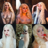 Synthetic Lace Front Wig For Women 40 Inch Supper Long Natural Wave Hair Wigs Cosplay Wig