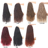 22inch Pre-twisted Passion Twist Crochet Braids Hair Ombre Pre-looped Crochet Braids Synthetic Braiding Hair Extensions