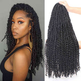 22inch Pre-twisted Passion Twist Crochet Braids Hair Ombre Pre-looped Crochet Braids Synthetic Braiding Hair Extensions