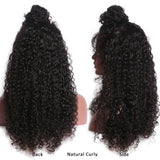 13x6 Deep Part Pre Plucked Curly Lace Front Human Hair Wigs With Baby Hair Virgin Remy Hair 150% Density