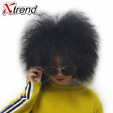 Xtrend 6inch 100g coco wig Short Synthetic kinky Fluffy Wig African For Black Women Yaki Straight Wig