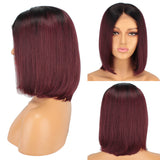 bob lace front wigs short human hair wigs