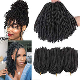 8 inch Spring Twist Hair 15 Strands/Pack Ombre Spring Twist Crochet Hair Curly Twist for Women