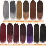 Xtrend 30Roots/Pack 22' Ombre Senegalese Twist Hair Synthetic Color Hair Crochet Braiding Hair Extensions Rainbow Hair