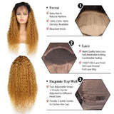 Lace Front Human Hair Wigs with Baby Hair Long Ombre 1B/27# Brazilian Hair 13x4 Lace Frontal Wig