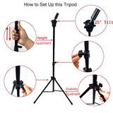 Xtrend Metal Adjustable Wig Stand Tripod Mannequin Head Wig Stand Holder Cosmetology for Hairdressing Training Head  Canvas Head