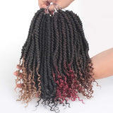 12 Inch pre twisted spring senegalese twist hair fluffy crochet braids spring twist hair goddess messy crochet hair